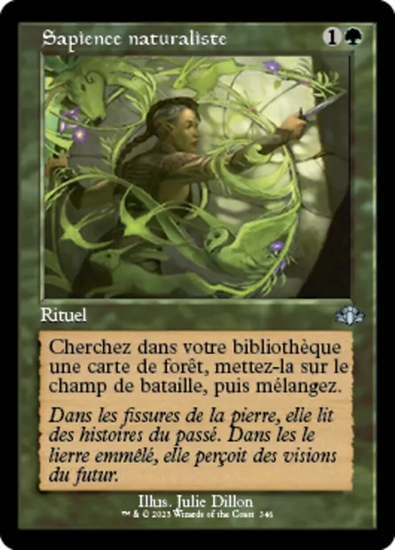 Sapience naturaliste, carte Magic DMR 346 — extension Dominaria Remastered