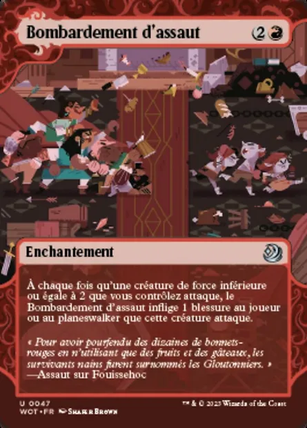 Bombardement d'assaut, carte Magic WOT 47 — extension Wilds of Eldraine: Enchanting Tales