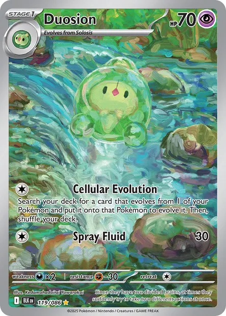 Duosion, Pokémon card BLK 119 — Black Bolt set