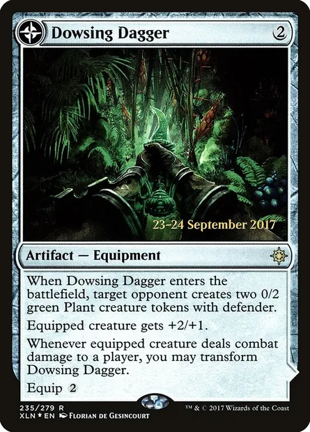 Dowsing Dagger // Lost Vale, Magic card PXLN 235s — Ixalan Promos set
