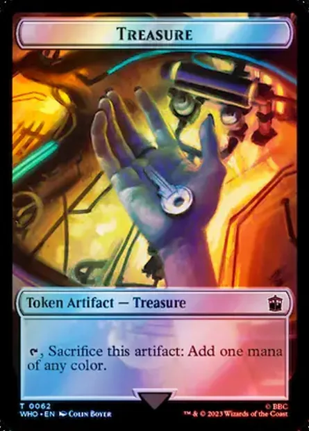 Treasure, carte Magic TWHO 62 — extension Doctor Who Tokens