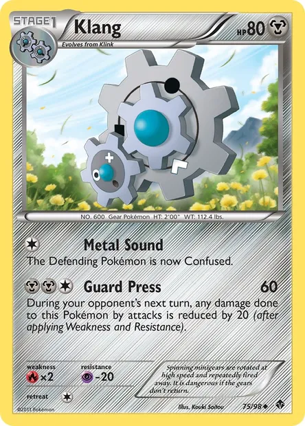 Klang, Pokémon card EPO 75 — Emerging Powers set