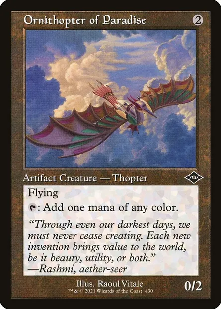 Ornithopter of Paradise, Magic card MH2 430 — Modern Horizons 2 set