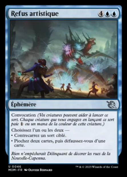 Refus artistique, carte Magic MOM 46 — extension L'invasion des machines