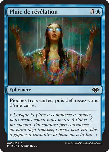 Pluie de révélation, carte Magic MH1 65 — extension Horizons du Modern