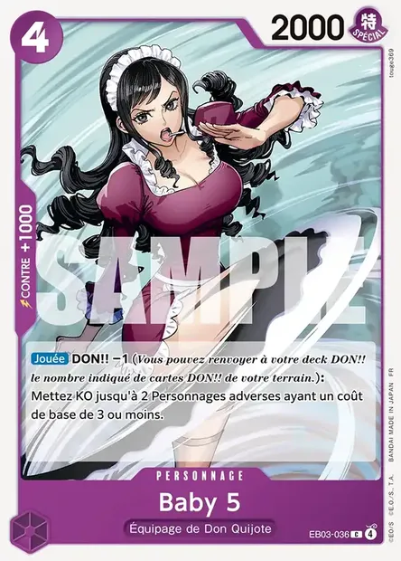 Baby 5, carte One Piece EB03-036 — extension ONE PIECE HEROINES EDITION