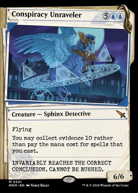 Conspiracy Unraveler, Magic card MKM 341 — Murders at Karlov Manor set