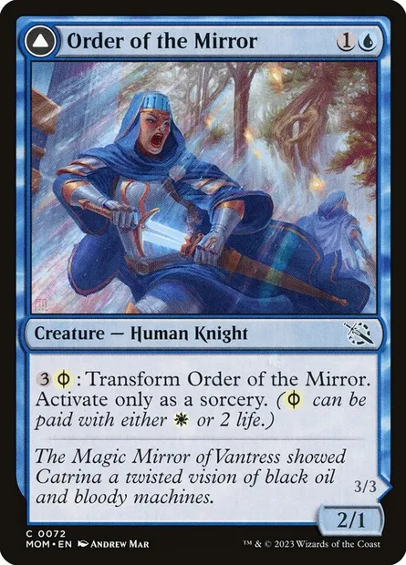Order of the Mirror // Order of the Alabaster Host, Magic card MOM 72 — March of the Machine set