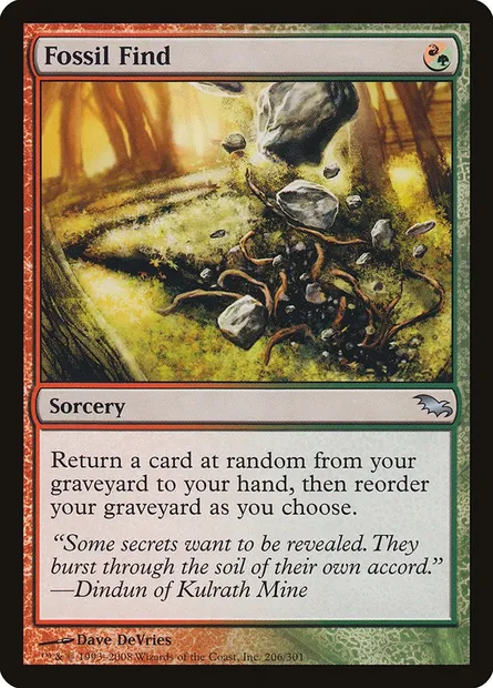 Fossil Find, Magic card SHM 206 — Shadowmoor set