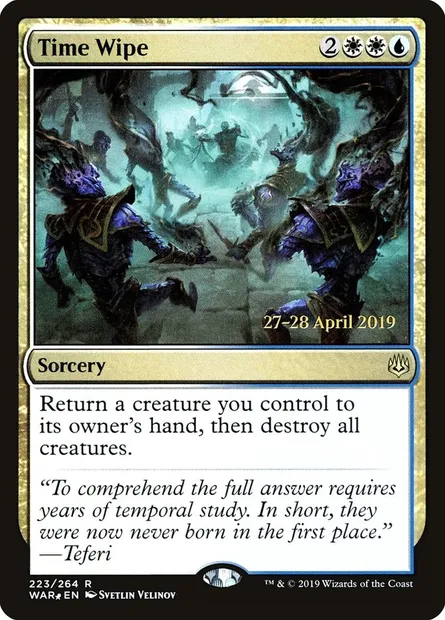 Time Wipe, Magic card PWAR 223s — War of the Spark Promos set