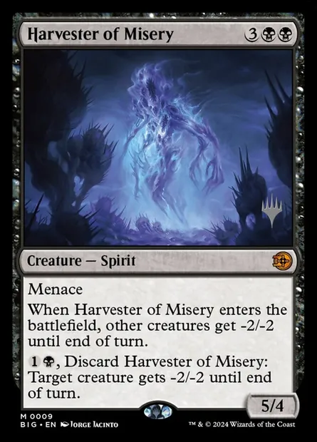 Moissonneur de misère, carte Magic PBIG 9p — extension The Big Score Promos