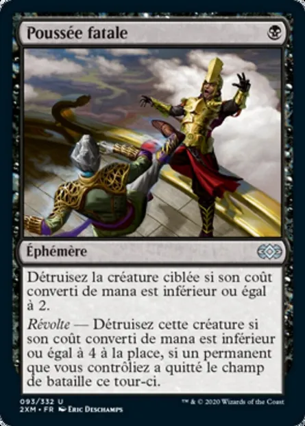 Poussée fatale, carte Magic 2XM 93 — extension Double Masters