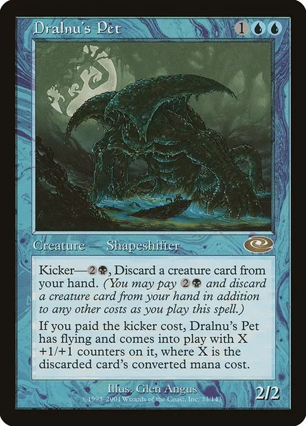 Dralnu's Pet, Magic card PLS 23 — Planeshift set