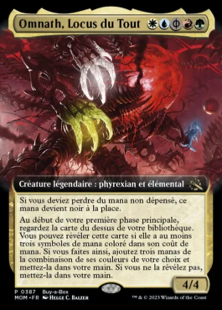 Omnath, Locus du Tout, carte Magic MOM 387 — extension L'invasion des machines