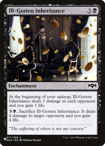 Ill-Gotten Inheritance, Magic card PLST RNA-77 — The List set