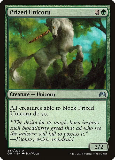 Prized Unicorn, Magic card ORI 287 — Magic Origins set