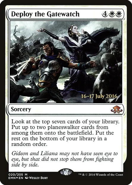 Deploy the Gatewatch, Magic card PEMN 20s — Eldritch Moon Promos set