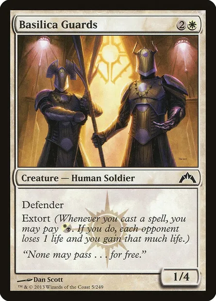 Basilica Guards, Magic card GTC 5 — Gatecrash set