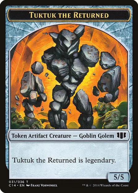 Tuktuk the Returned, Magic card TC14 31 — Commander 2014 Tokens set