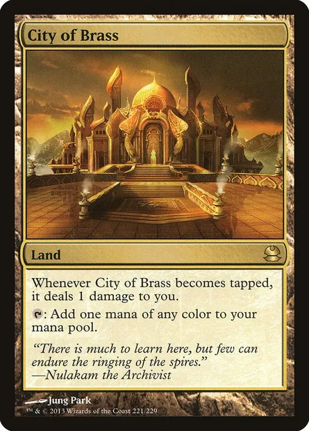 City of Brass, Magic card MMA 221 — Modern Masters set
