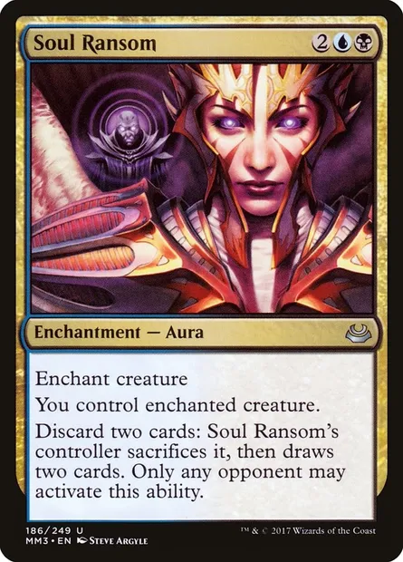Rançon de l'âme, carte Magic MM3 186 — extension Modern Masters 2017