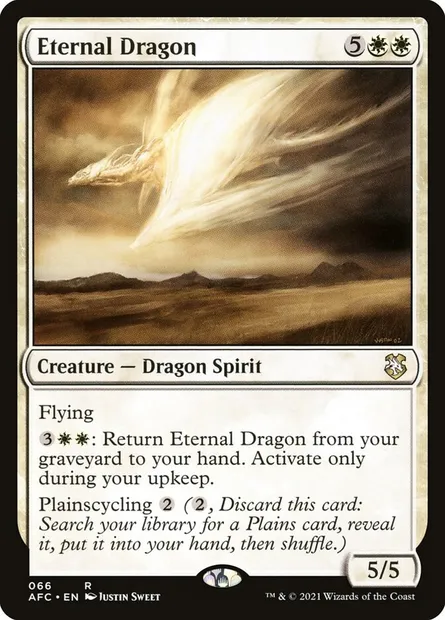 Eternal Dragon, Magic card AFC 66 — Forgotten Realms Commander set