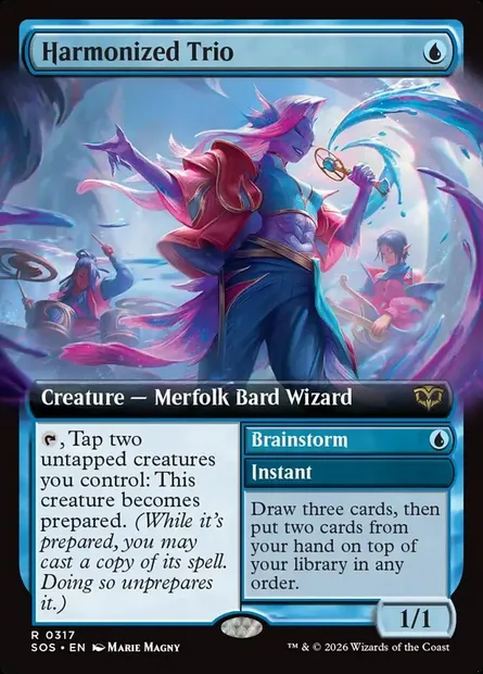 Harmonized Trio // Brainstorm, Magic card SOS 317 — Secrets of Strixhaven set