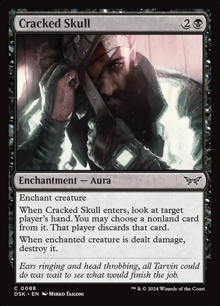 Cracked Skull, Magic card DSK 88 — Duskmourn: House of Horror set