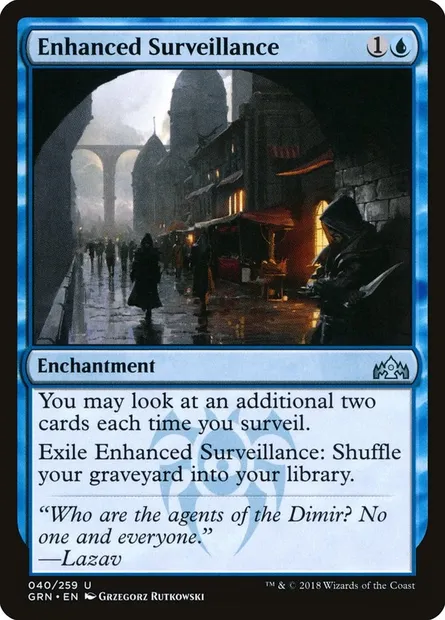 Enhanced Surveillance, Magic card GRN 40 — Guilds of Ravnica set