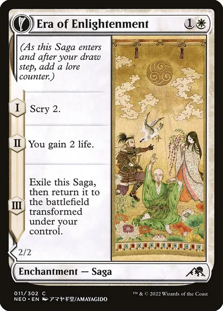Era of Enlightenment // Hand of Enlightenment, Magic card NEO 11 — Kamigawa: Neon Dynasty set