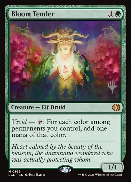 Bloom Tender, Magic card PECL 166p — Lorwyn Eclipsed Promos set