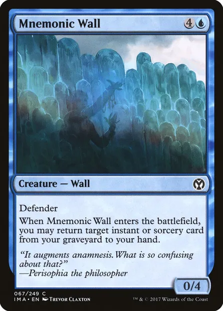 Mur mnémonique, carte Magic IMA 67 — extension Iconic Masters