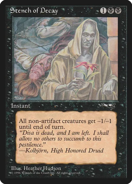 Miasmes putrides, carte Magic ALL 61a — extension Alliances