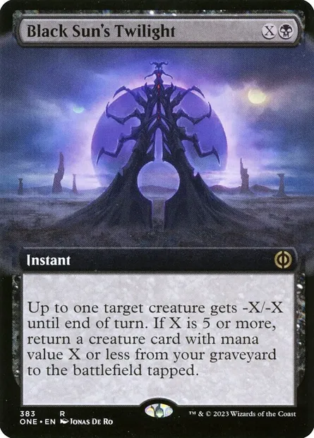 Black Sun's Twilight, Magic card ONE 383 — Phyrexia: All Will Be One set