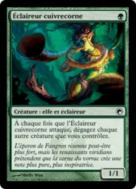 Éclaireur cuivrecorne, carte Magic SOM 116 — extension Cicatrices de Mirrodin