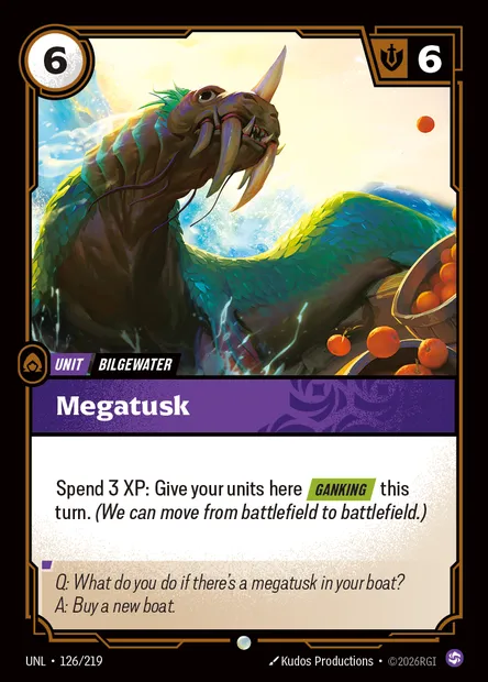 Megatusk, carte Riftbound UNL 126 — extension Unleashed