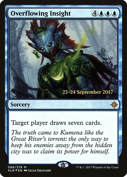 Overflowing Insight, Magic card PXLN 66s — Ixalan Promos set