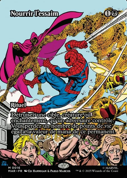 Nourrir l'essaim, carte Magic MAR 16 — extension Marvel Universe