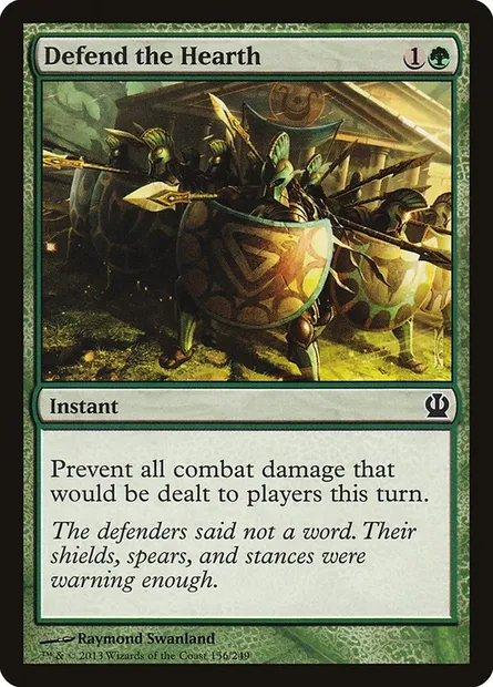 Defend the Hearth, Magic card THS 156 — Theros set