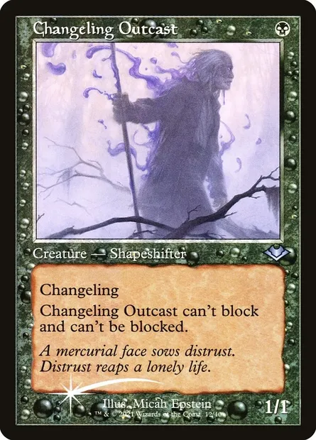 Changeling Outcast, Magic card H1R 12 — Modern Horizons 1 Timeshifts set
