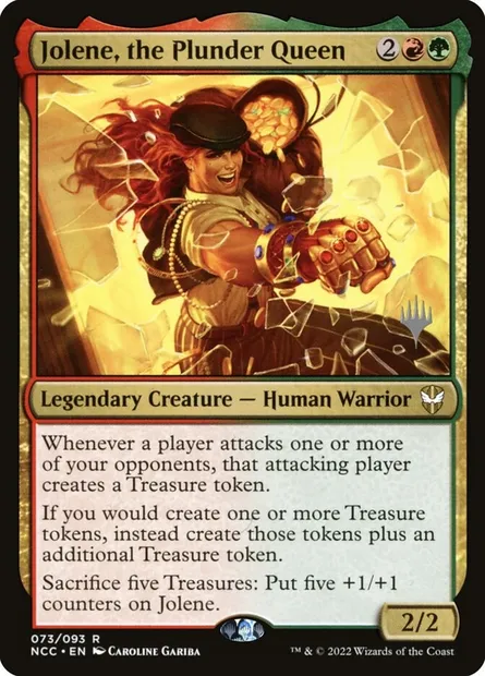 Jolene, the Plunder Queen, Magic card PNCC 73p — New Capenna Commander Promos set
