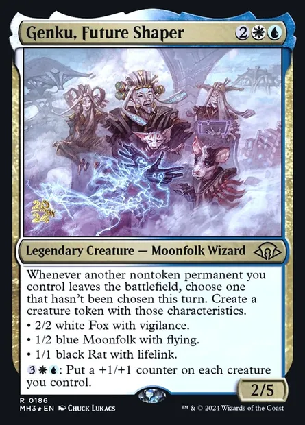 Genku, Future Shaper, Magic card PMH3 186s — Modern Horizons 3 Promos set