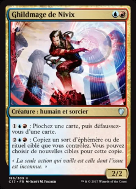 Ghildmage de Nivix, carte Magic C17 186 — extension Commander 2017