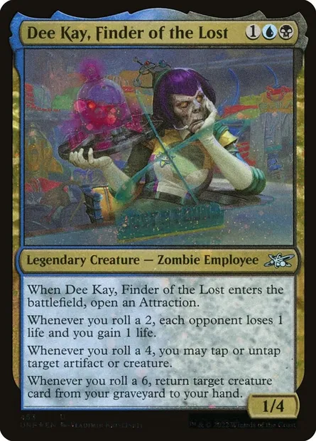 Dee Kay, Finder of the Lost, Magic card UNF 453 — Unfinity set