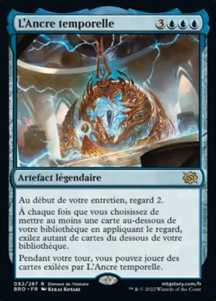 L'Ancre temporelle, carte Magic BRO 82 — extension La Guerre Fratricide