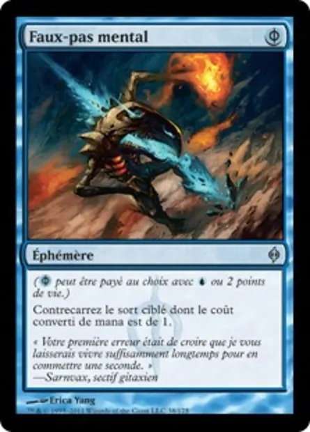 Faux-pas mental, carte Magic NPH 38 — extension La Nouvelle Phyrexia