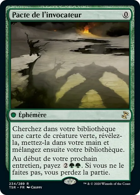 Pacte de l'invocateur, carte Magic TSR 234 — extension Spirale Temporelle Remastered