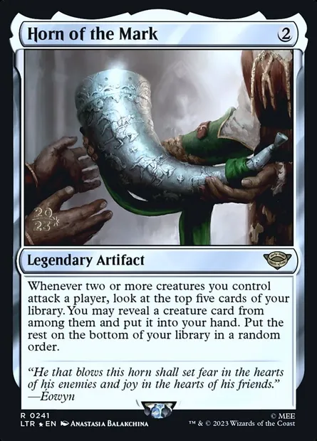 Cor de la Marche, carte Magic PLTR 241s — extension Tales of Middle-earth Promos