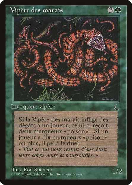 Vipère des marais, carte Magic REN 149 — extension Renaissance