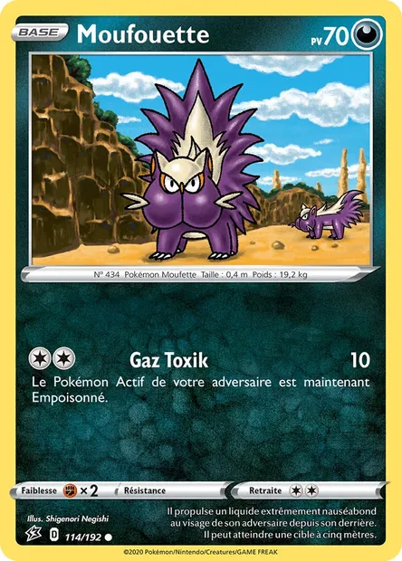 Moufouette, carte Pokémon RCL 114 — extension Clash des Rebelles